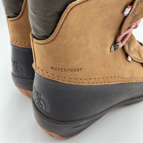 NWOT The North Face Shellista IV Shorty Women's Brown Snow Boots size 8 - Picture 5 of 9